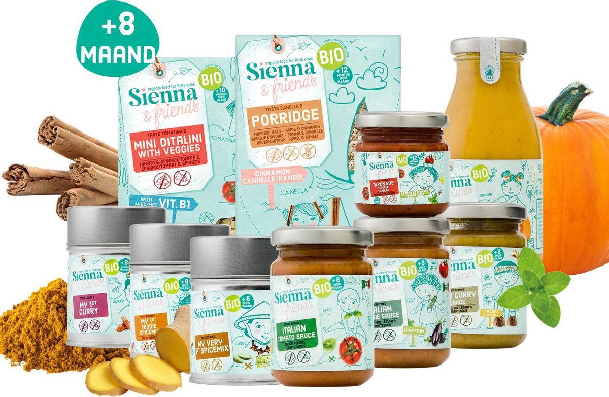 S&F - BIO Babyfood- Discovery Pack voor baby's - Begin voedseldiversificatie - 6m+ S&F - BIO Babyfood- Discovery Pack voor baby's - Begin voedseldiversificatie - 6m+