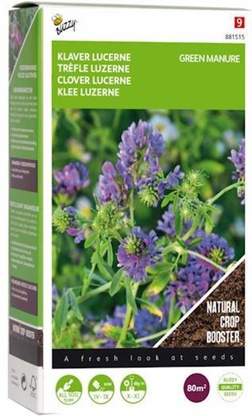 Buzzy Seeds Groenbemester Klaver Lucerne