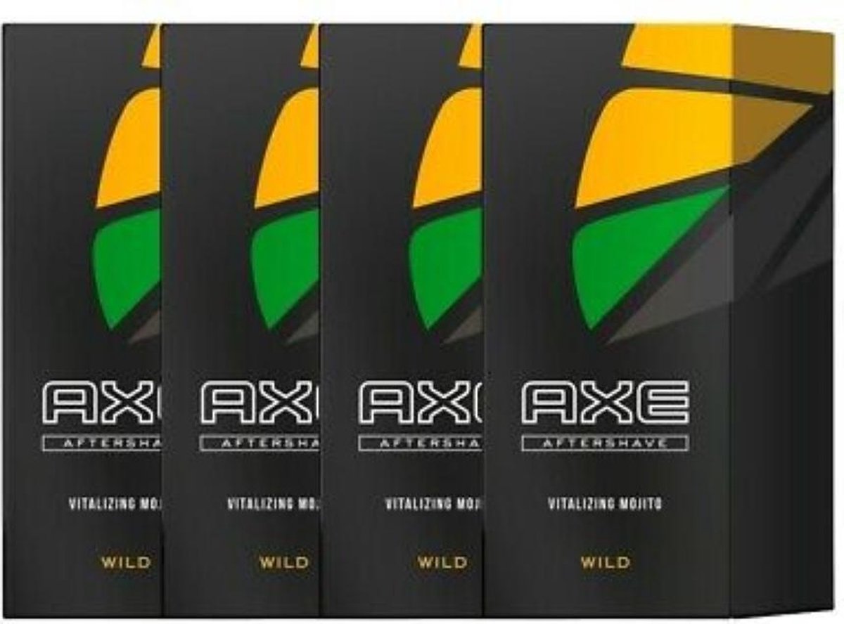 Axe Wild Green Mojito & Cedarwood After Shave - Voordeelverpakking 4 x 100 ML