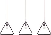 Beliani JURUENA - Hanglamp set van 3 - bruin - metaal