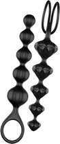 Satisfyer Love Beads - Anale Kralen - 2 stuks  - Zwart