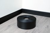 PVC 70 x 20 mm x 25 m plint souple, une bande de pliage noir, barre d'angle x 1 rouleau