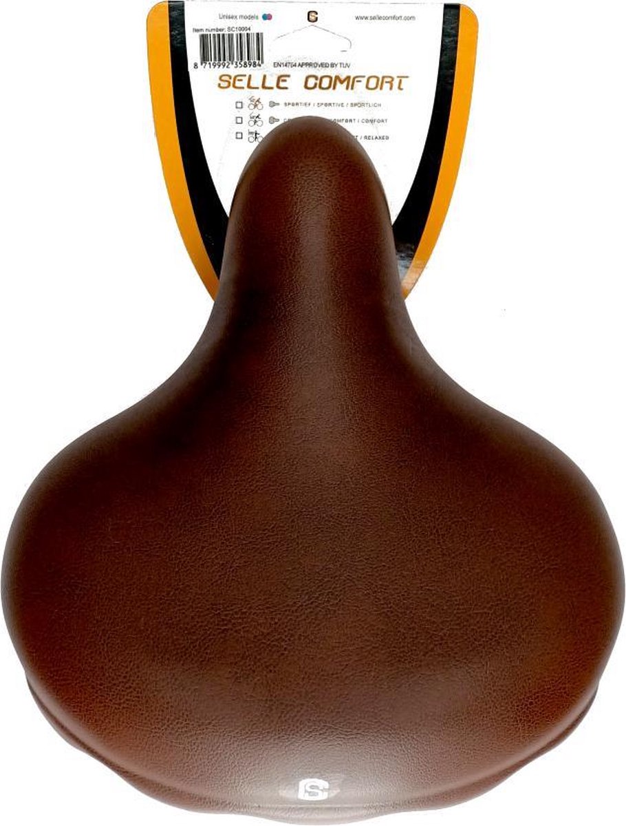 Selle Comfort zadel bruin imi Drifter, zonder strop (hangverpakking).