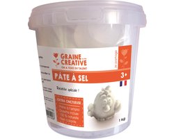 Graine Creative zoutdeeg 1 kg - boetseerklei voor kinderen en hobby.