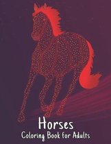 Horses Coloring Book for Adults