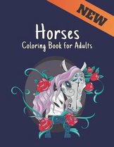 Coloring Book for Adults Horses