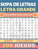 Sopa de Letras Letra Grande en Espanol