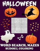 Halloween Word Search Mazes Sudoku Coloring