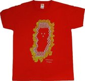 Anha'Lore Designs - Spookje - Kinder t-shirt - Rood - 9/11j (140)