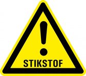 Gevaar voor stikstof bord - kunststof 300 mm