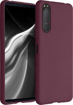 kwmobile telefoonhoesje voor Sony Xperia 5 II - Hoesje voor smartphone - Back cover in wijnrood