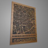 Stadskaart Groningen met coördinaten