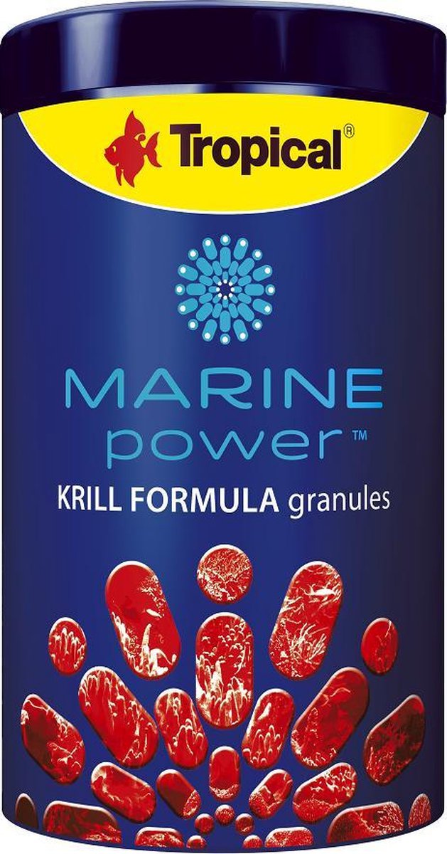 Tropical Marine Power Krill Granulaat (250ml) | Zeewater visvoer | Zoutwater visvoer