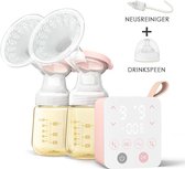 Royal Luxury® Pro - Dubbele Elektrische Borstkolf - Smart 3.0 - Inclusief PPSU babyfles 180ml (2×) - Kolfapparaten met Verstelbare sterktes voor Comfortabel borstvoeding geven