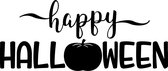 Raam / Muur / Deur / Indoor sticker - halloween herbruikbare sticker - halloween pompoen - Happy Halloween