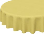 Bluvardi Tafelkleed - rond - Ø 145cm - Polyester - Geel