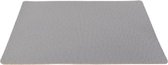 Cosy en Trendy Placemat - Grijs - Leder Look - 43x30cm - Kunststof - (set van 6)