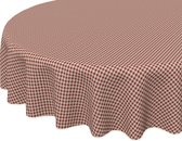 Bluvardi Katoenen Tafelkleed - rond - Ø150cm -  Vichy Rood
