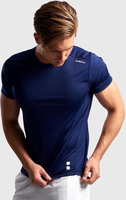 Nordic Dots Men's Performance T-Shirt Navy