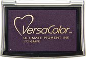 Versacolor zuurvrije stempelinkt - pigment inkt - milieuvriendelijk - 172 Grape - aubergine paars - groot stempelkussen