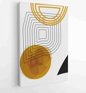 Earth tones organic shape Art design for poster, print, cover, wallpaper, Minimal and natural wall art. Vector illustration. 3 - Moderne schilderijen – Vertical – 1868903731 - 40-3