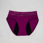 Cheeky Pants Menstruatie ondergoed - Feeling Pretty Berry - Slip - Maat 38-40 - Paars