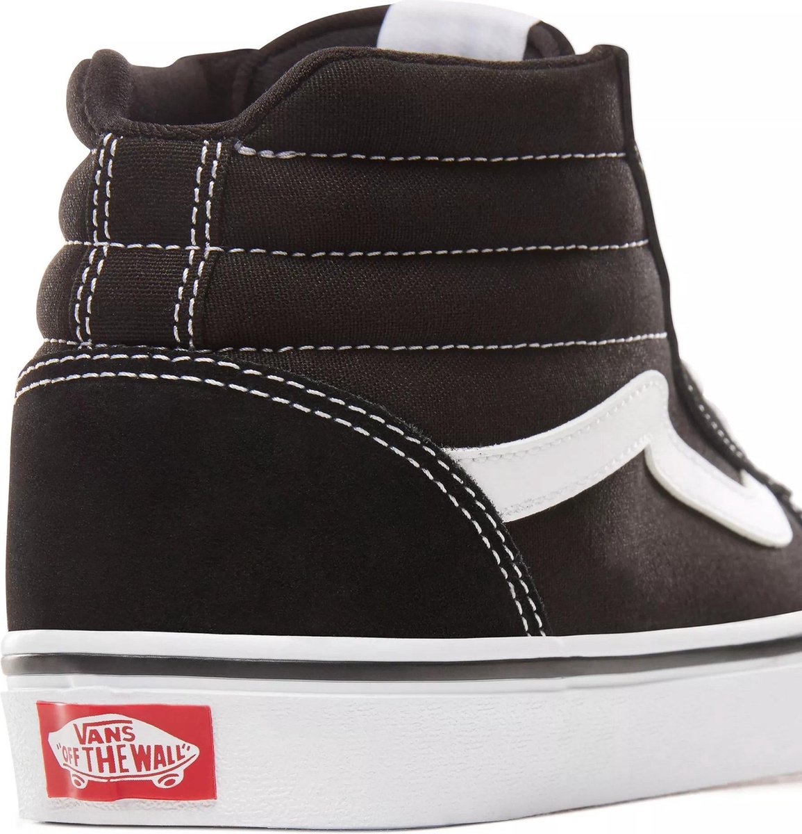 Vans Ward Hi Dames Sneakers - (Suede/Canvas)Black/White - Maat 42 | bol.com