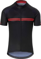 Maillot de cyclisme Giro Chrono - Taille S - Homme - Zwart/ Rouge