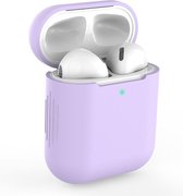 Apple AirPods 1/2 Hoesje in het Paars - Siliconen - Case - Cover - Soft case