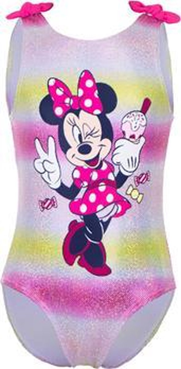 Minnie Mouse - Badpak - Paars - 4 jaar - 104cm
