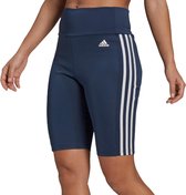 adidas 3-stripes Sportbroek - Maat S  - Vrouwen - donker blauw - wit