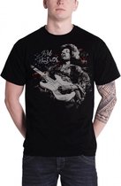 MUSIC - T-Shirt Jimi Hendrix Flag (L)