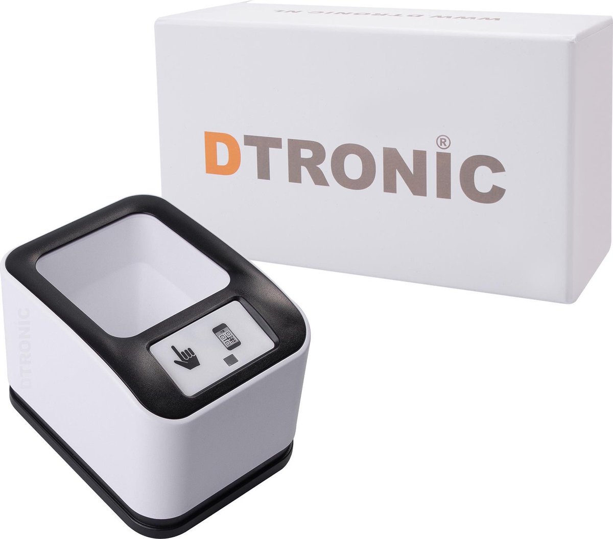DTRONIC DT3122 compacte schermscanner – USB Plug & Play – QR & barcodes – Grote scanhoek – Handsfree gebruik