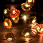Lichtsnoer | Lichtketting | Schelpen | 40 LEDS | 3 Meter | Timerfunctie | Afstandsbediening | Batterij | Waterdicht