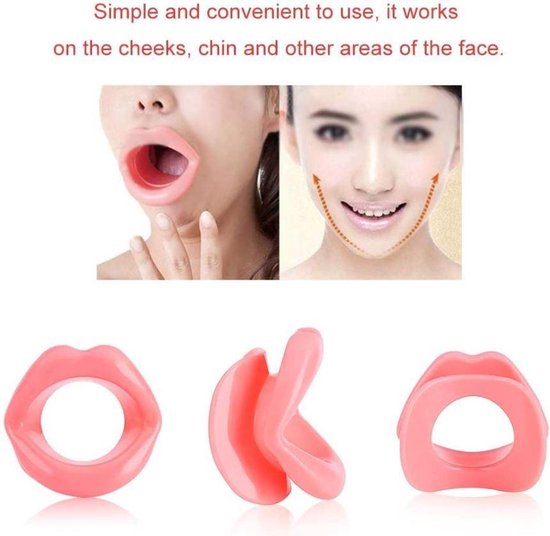 Lippentrainer - Siliconen Mond Oefeningen voor Stevige Lippen en Gezichtsspieren - Versterkt Lippen en Gezicht - Mond Training voor een Jeugdige Uitstraling