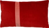 Dutch Decor - PIPPA - Kussenhoes velvet 30x50 cm - Aurora Red - rood