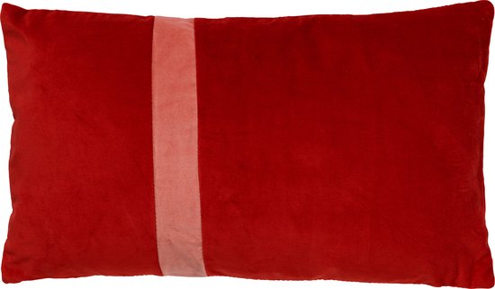 Dutch Decor PIPPA - Kussenhoes velvet 30x50 cm - Aurora Red - rood - met rits