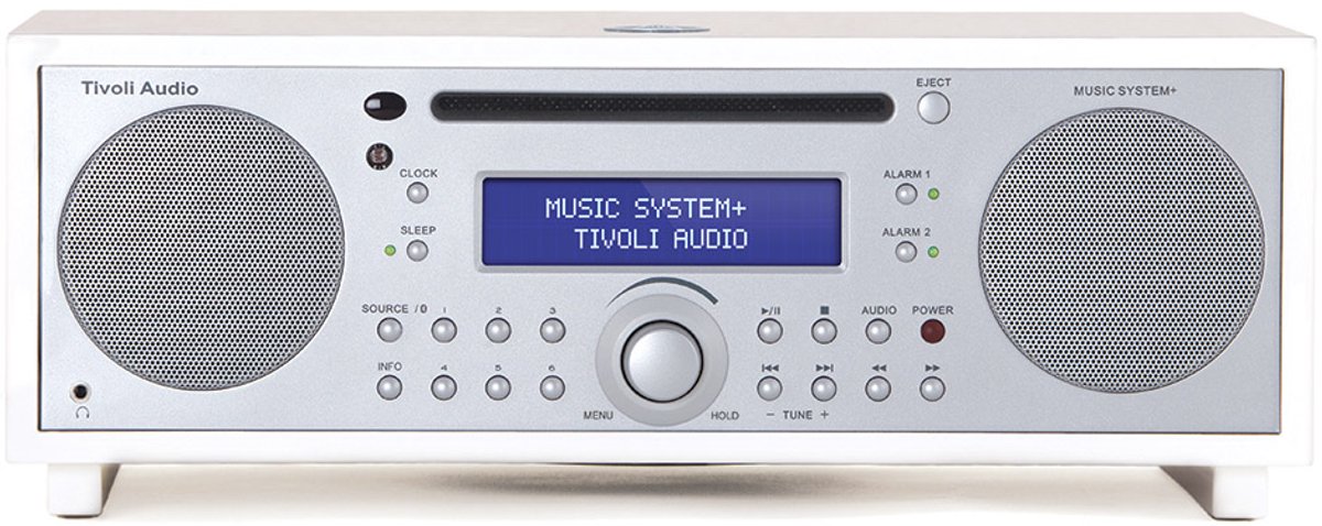 Tivoli Audio -  MusicSystem+ - Alles-in-een-Hifi-systeem - Zilver/Wit