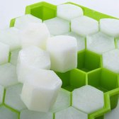 Ijsblokjes Vorm met Deksel - Honingvorm - 37 Cellen - Fruit Klontjes - 6 hoek -Ijsklontjes Maker - Mixdrankjes - Mixen