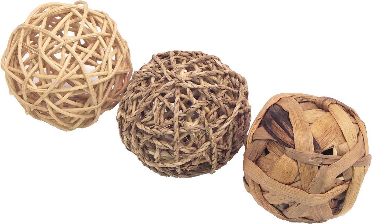 Trio Of Fun Balls - Knaagdierenspeelgoed - M - 8 cm