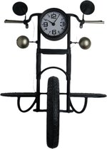 Scooterklok - Moderne klok - Retro klok - Bromfiets klok - Wandklok - Klok met standaard