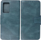 Oppo Reno 6 5G Hoesje - Portemonnee Book Case - Kaarthouder & Magneetlipje - Kunstleer - Blauw