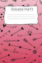 Vokabelheft: Softcover I dickes Vokabelheft I A5 I 100 Seiten I zweispaltig I Sprachen lernen und uben I Fremdsprachen wie englisch, spanisch, franzoesisch, latein I fur Schuler I fur Student