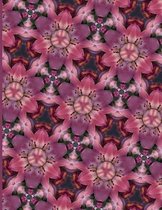 Fractal Photo Art Notebook: Pink Lily 9