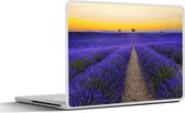 Laptop sticker - 10.1 inch - Frankrijk - Lavendel - Kleuren - 25x18cm - Laptopstickers - Laptop skin - Cover