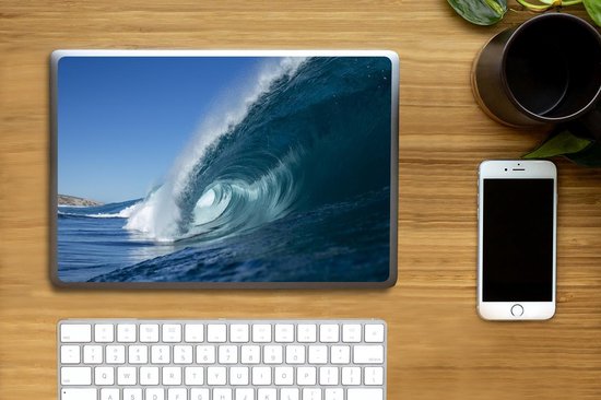 Laptop sticker - 13.3 inch - Zee - Water - Golf - 31x22,5cm - Laptopstickers - Laptop skin - Cover