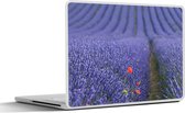 Laptop sticker - 11.6 inch - Lavendel - Klaproos - Bloemenweide - 30x21cm - Laptopstickers - Laptop skin - Cover