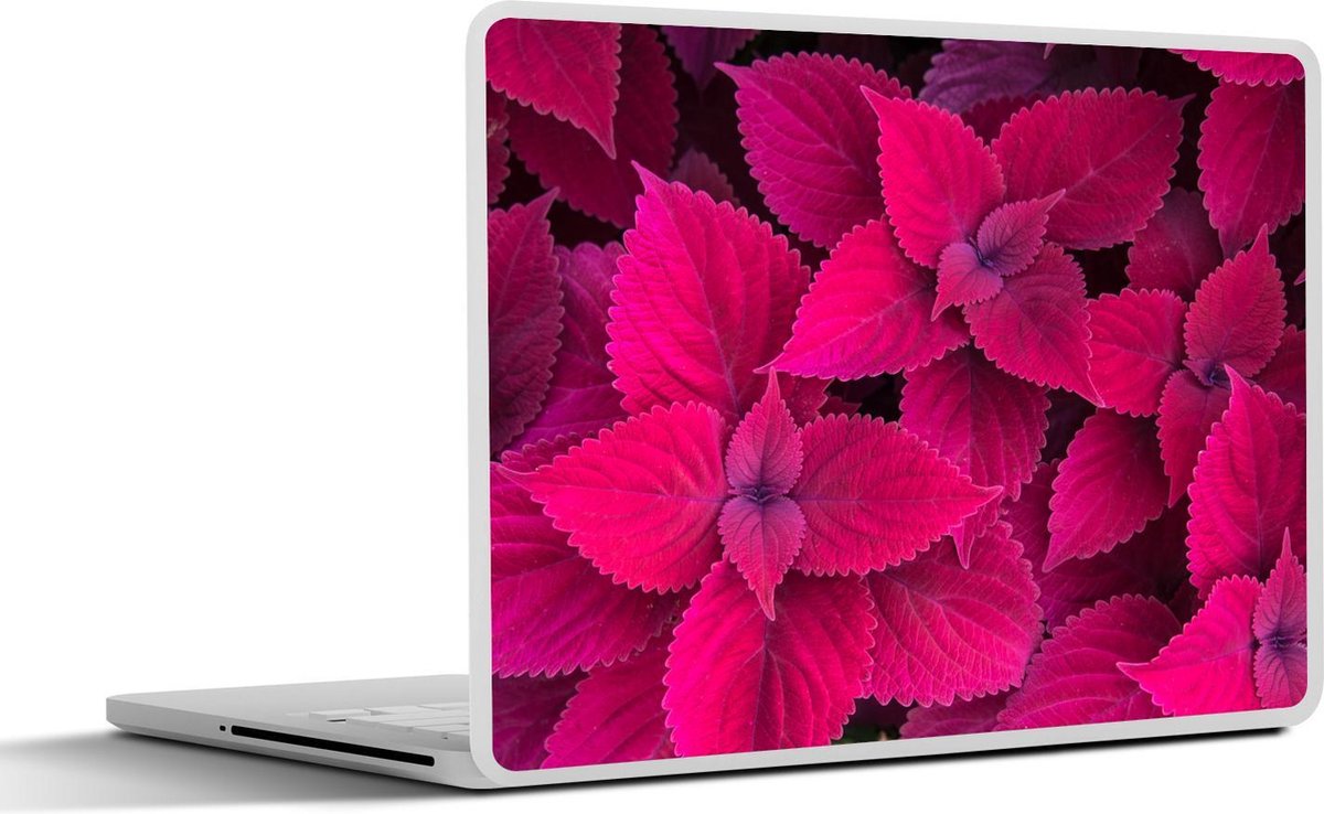 Laptop sticker - 10.1 inch - Bladeren - Abstract - Patroon - 25x18cm - Laptopstickers - Laptop skin - Cover