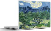 Laptop sticker - 15.6 inch - De olijfbomen - Vincent van Gogh - 36x27,5cm - Laptopstickers - Laptop skin - Cover