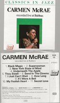 CARMEN McRAE - Live at Bubbas